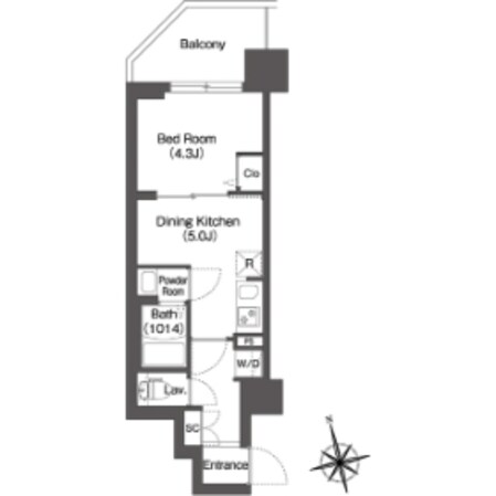 コンフォリア・リヴ品川南大井の物件間取画像